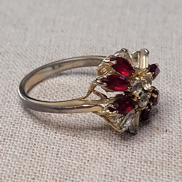 Vintage Cocktail Ring Size 9 - Picture 8 of 16